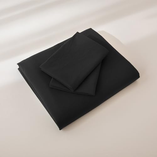 JIYUAN California King Washed Cotton Duvet Cover Set, Relaxed Linen Feel