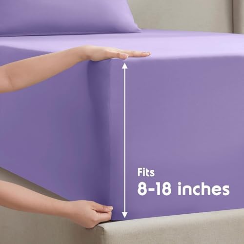 Nestl King Sheet Set - Bed Sheets - Lavender - 4-Piece Deep Pocket