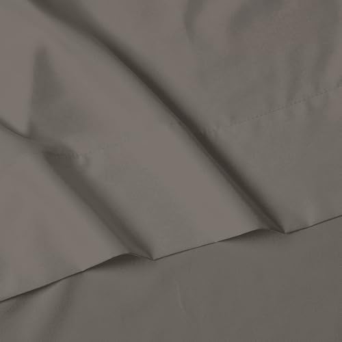 Elegant Comfort Luxury 5-Piece Bed Sheet Set - Luxury Bedding 1500 Premium Hotel Quality Microfiber, Wrinkle Resistant Cool & Breathable, Easy Elastic Fitted, Split King, Grey