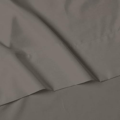 Elegant Comfort Luxury 5-Piece Bed Sheet Set - Luxury Bedding 1500 Premium Hotel Quality Microfiber, Wrinkle Resistant Cool & Breathable, Easy Elastic Fitted, Split King, Grey