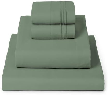 Mellanni Iconic 4-Piece, Ultra Soft Sheet Set (Queen, Sage)
