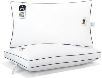Serta Hotel Collection Bed Pillows King Size Set of 2 Medium Firm Support