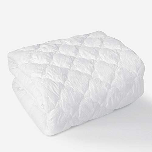 Air Mattress Pad Cover King, Thick Quilted Mattress Topper Cover, Super Soft Breathable and Noiseless Down Alternative Fiber Mattress Pad with Deep Pocket