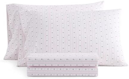 Martha Stewart - King Size Sheet Set with Fitted Sheet & Pillowcases