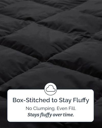 Twin XL Comforter Set - Black Bedding for All Seasons - 2 Piece Bed Set