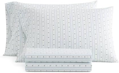 Martha Stewart - King Size Sheet Set with Fitted Sheet & Pillowcases