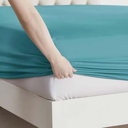 Clara Clark Full Sheets, 6 Piece Set - Hotel Luxury Bed Sheets, Super Soft Bedding Set, Full Size, Teal