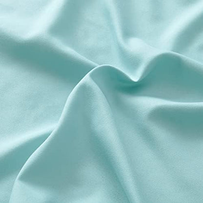 Comfort Spaces Microfiber 14" Deep Pocket, King Sheet Set 6 pcs, Aqua