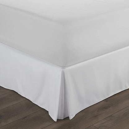 Super Soft 800-TC Split Corners Queen Size Bed Skirt - 60x80+16-Inch Tailored Drop Easy Fit - Bed Skirt for Queen Beds - Center & Corner Pleats Wrinkle & Fade Resistance