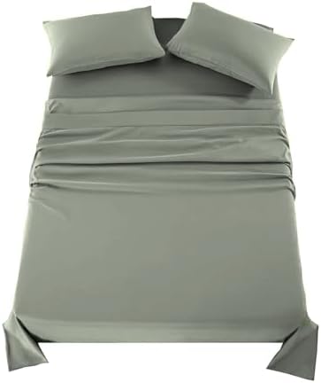 Kingnex Sofa Bed Sheets Full Size for Sleeper Sofa Bed 54x72x6 Sage