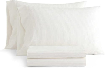 Martha Stewart - Twin Size Sheet Set with Fitted Sheet & Pillowcase