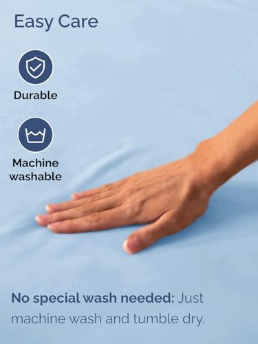 CGK Linens Extra Deep Cal King Fitted Sheet Only - Light Blue