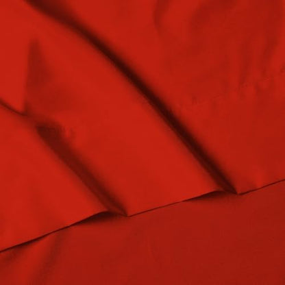 Elegant Comfort Luxury 1500 Premium Hotel Quality Microfiber 4-Piece Sheet Set - Wrinkle Resistant, All Around Elastic Fitted Sheet, Deep Pocket up to 16", Full, Red