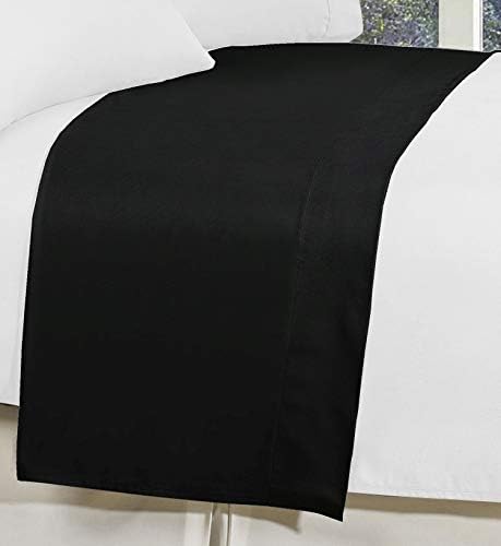 Elegant Comfort Premium Hotel Quality 1-Piece Flat Sheet, Luxury and Softest 1500 Premium Hotel Quality Microfiber Bedding Flat Sheet, Wrinkle-Free, Stain-Resistant, King, Black