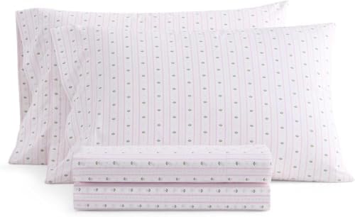 Martha Stewart - Twin Size Sheet Set with Fitted Sheet & Pillowcase