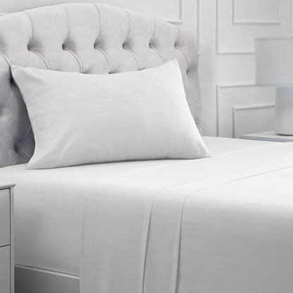 Mellanni Iconic 3-Piece, Ultra Soft Sheet Set (Twin XL, Striped White)