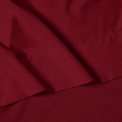 Elegant Comfort Luxury 1500 Premium Hotel Quality Microfiber 4-Piece Sheet Set - Wrinkle Resistant, All Around Elastic Fitted Sheet, Deep Pocket up to 16", Twin/Twin XL, Burgundy
