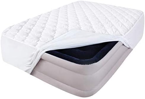California King Air Mattress Cover, Thick Quilted Mattress Topper, 72"X82"