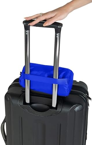 BlueHills Ultra Compact Travel Blanket Pillow Soft Airplane - Royal Blue