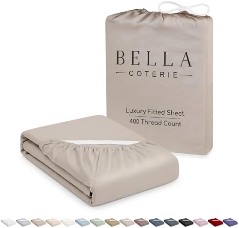 Bella Coterie Luxury Bamboo Viscose California King Size Fitted Sheet Only