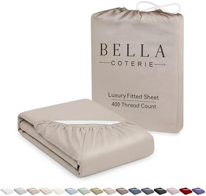 Bella Coterie Luxury Bamboo Viscose California King Size Fitted Sheet Only