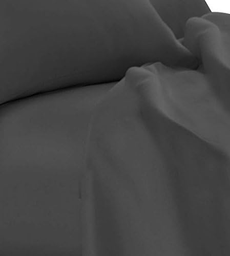 Clara Clark Bed Sheets, Premier 1800 Series 4 Piece Bed Sheet Set, Deep Pocket, Wrinkle, Fade, Stain Resistant, Luxury Soft Bedding Sheets & Pillowcases, Twin, Charcoal Gray