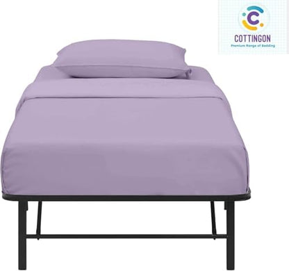 Cottingon 4 PC Cot Sheet Set 30"X75", Egyptian Cotton, Lavender