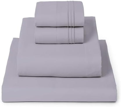 Mellanni Iconic 4-Piece, Ultra Soft Sheet Set (King, Lavender)