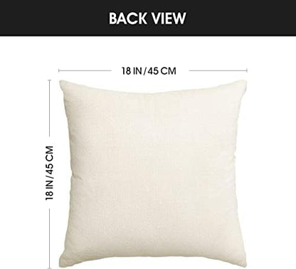 AVOIN colorlife Bless Our Home Farmhouse Eucalyptus Leaves Throw Pillow Covers, 18 x 18 Inch Truck Home Sweet Cushion Case Decorations Set of 4