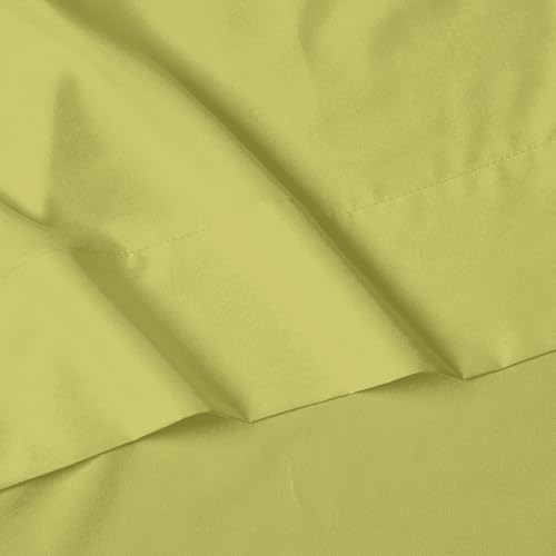 Elegant Comfort Luxury 4-Piece Bed Sheet Set - Luxury Bedding 1500 Thread Count Egyptian Quality Microfiber, Wrinkle Resistant Cool & Breathable, Easy Elastic Fitted, King, Pistachio Green