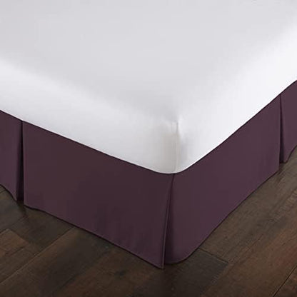 Queen Bed Skirt 14 Inch Drop Easy Care Soft Wrinkle & Fade Resistant Purple
