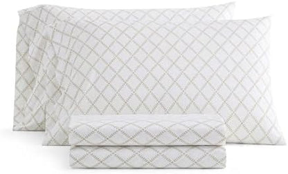 Martha Stewart - King Size Sheet Set with Fitted Sheet & Pillowcases