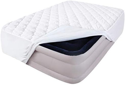 Twin Mattress Pad Cover, Air Mattress Topper Quilted Fitted Twin Size