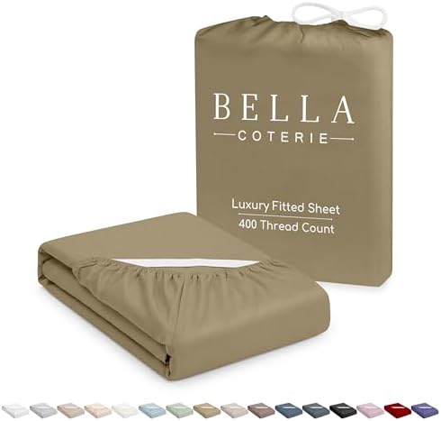 Bella Coterie | Luxury Bamboo Viscose Cal King Size Fitted Sheet Only