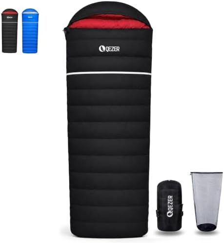 Down Sleeping Bag for Adults, 600 Fill Power Ultralight Backpacking