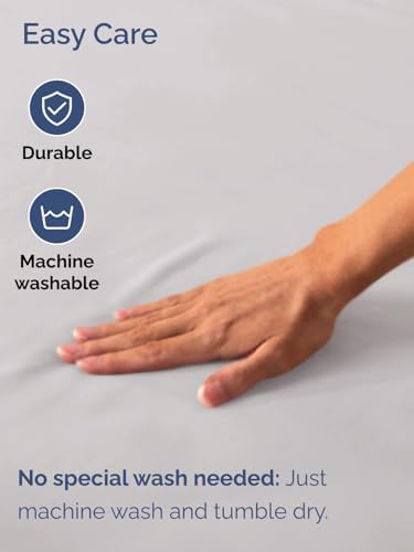 CGK Linens Extra Deep Queen Fitted Sheet - Fitted Sheet Only - French Grey