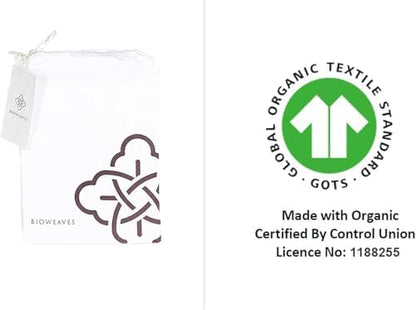 Bioweaves 100% Organic Cotton Breathable Pillow Protectors GOTS Certified with Zipped Closure – Toddler - 13” x 18”, 2-Pack