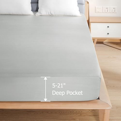 Softhour Twin XL Mattress Protector Waterproof, 16 Inch Deep Pocket Fitted