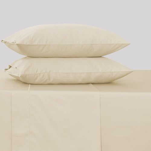 Feather & Stitch 100% Cotton Sateen 500 TC Cal King Size Bed Sheet Set