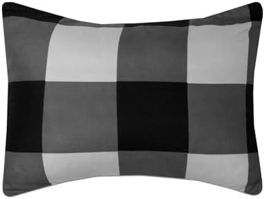 Twin XL Comforter Set with Sheets - 5-Piece Bedding Collection - 1 Comforter, 1 Fitted Sheet, 1 Flat, 2 Pillowcases - Deep Pocket - Soft & Premium Quality - Ideal for All Season, Buffalo Black/Gray