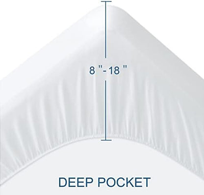 King Size Mattress Protector Waterproof,Absorbent Fitted Sheet