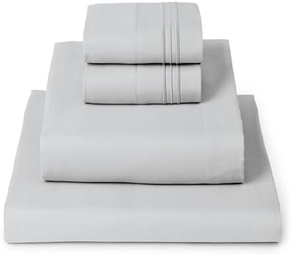 Mellanni Iconic 4-Piece, Ultra Soft Sheet Set (Queen, Light Gray)