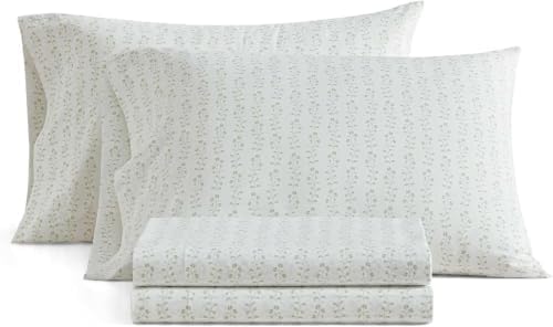 Martha Stewart - King Size Sheet Set with Fitted Sheet & Pillowcases