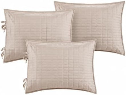 Comfort Spaces Daybed Cover - Luxe Double Sided-Quilting, All Season Cozy Bedding with Bedskirt, Matching Shams, Kienna Blush 75"x39" 5 Piece