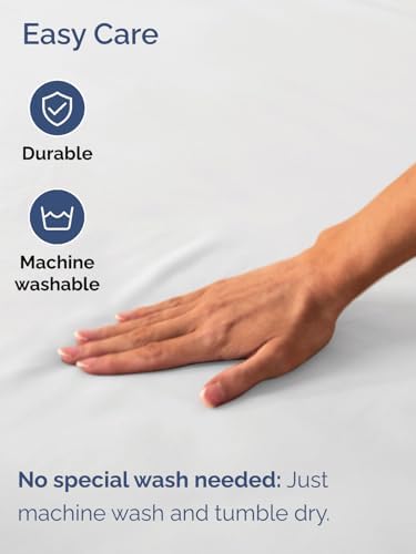 CGK Linens Deep Twin XL Fitted Sheet - Dorm Room Essentials - Light Grey