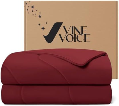 Cooling Comforter for Hot Sleepers, Queen 90x90, True Red
