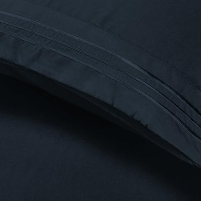 Elegant Comfort Luxury 4-Piece Bed Sheet Set - Luxury Bedding 1500 Premium Hotel Quality Microfiber, Wrinkle Resistant Cool & Breathable, Easy Elastic Fitted, California King, Black