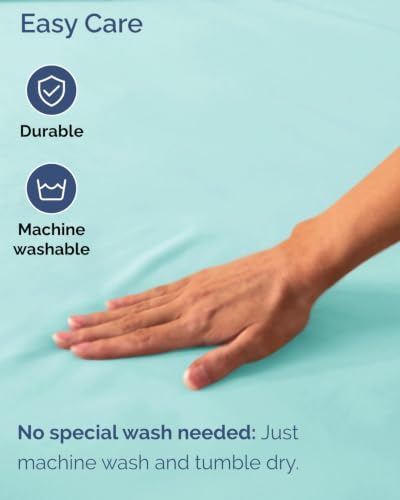 CGK Linens Extra Deep Flex Top Split Head King Fitted Sheet Only - Spa Blue