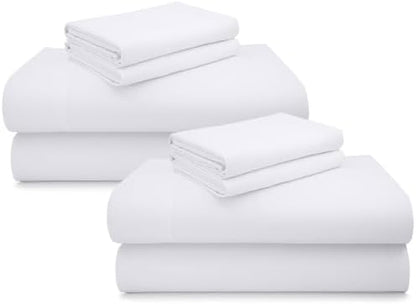 California Design Den 2 Pack 600 Thread Count Cotton Bed Sheets Queen Set