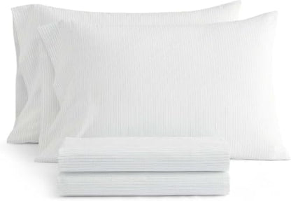 Martha Stewart - King Size Sheet Set with Fitted Sheet & Pillowcases